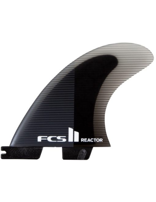 FCS II Reactor PC Large Charcoal/Black Tri Retail Fins