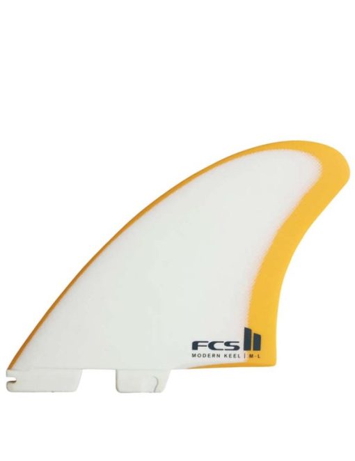 FCS II Modern Keel PG M-L Mango/White Twin Fins